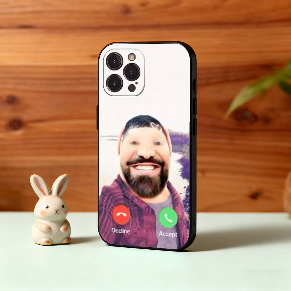 J-John P-Pork is C-Calling Answer Call Phone Case For iPhone17,16,15,14,13,12,Plus,Pro Max, 5G Others Soft Black Cover