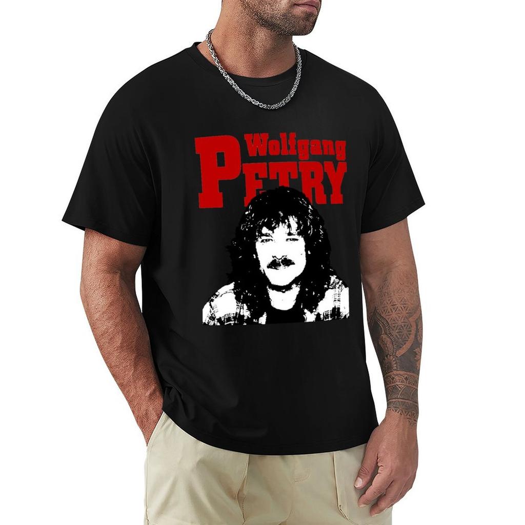 Wolfgang Petry TShirt Basic Short Sleeve Cotton Blend TShirt