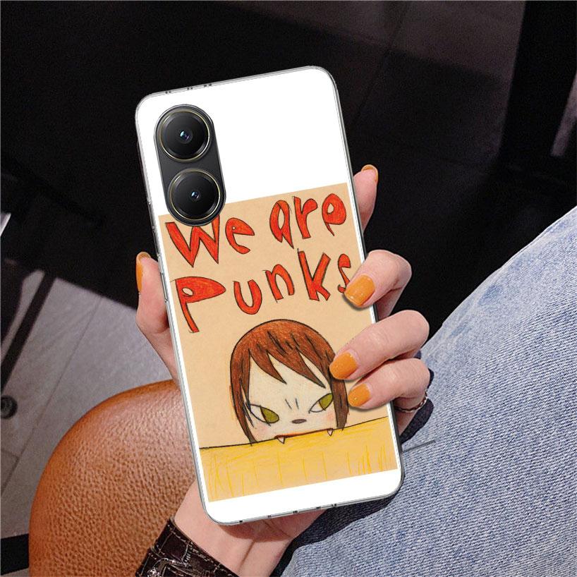 Y-Yoshitomo Nara Phnoe Case for Xiaomi Poco X5 X6 X7 Pro X4 Gt F7 Ultra M8 M7 Redmi 15C 15 13C 13 12C 12 Unique Cover Coque Poco
