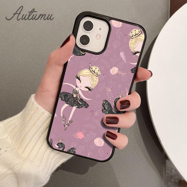 Балерина Балетные Туфли Танцующая Девушка Чехол для Телефона для iPhone 17 Air 15 16 16e 11 12 13 14 Pro Max Plus Cover coque Fundas