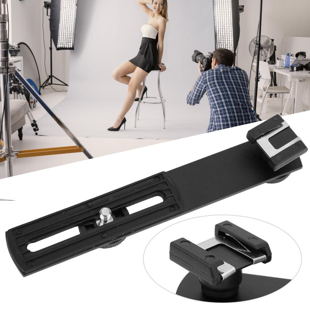 Aluminum Alloy External Flash Dual Head Crossbar Bracket Photographic Equipment Accessory