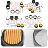 20pcs Air Compressor Repair Kit Cylinder Gaskets Piston Rings Filter Elements For 550W 750W 1100W 1500W Oil-free Compressors