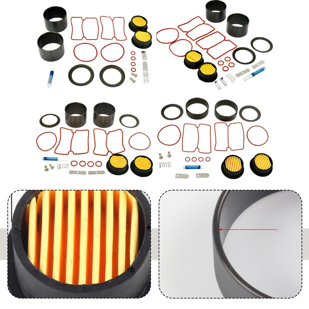 20pcs Air Compressor Repair Kit Cylinder Gaskets Piston Rings Filter Elements For 550W 750W 1100W 1500W Oil-free Compressors