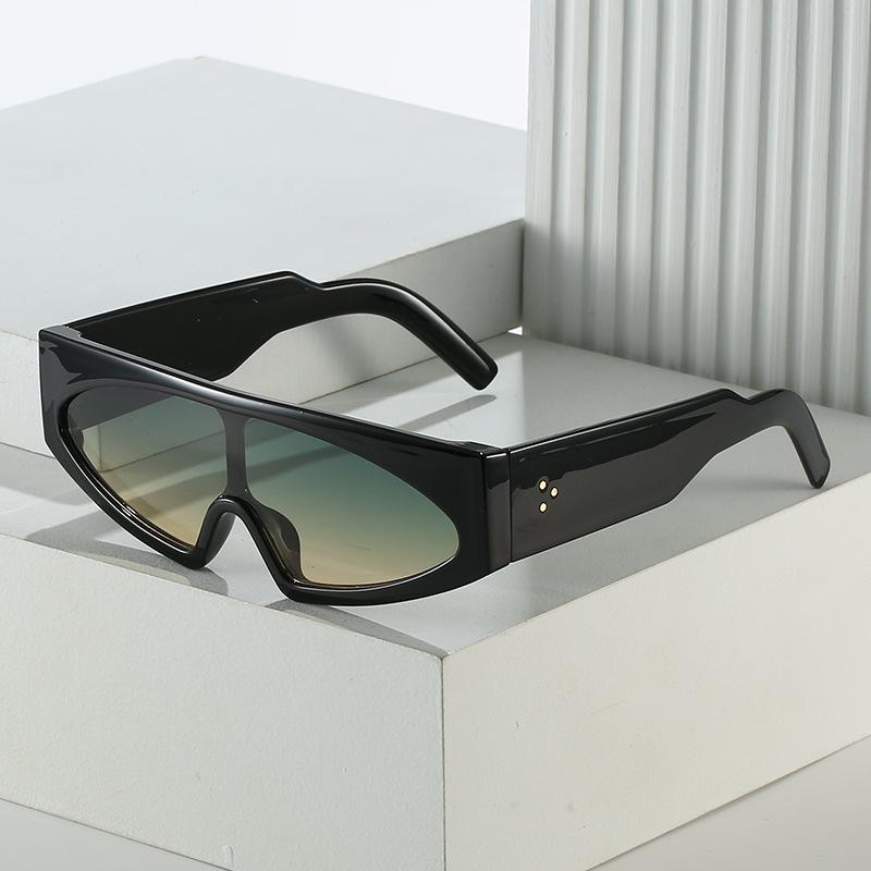 Цельные солнцезащитные очки, персонализированные очки в большой оправе, уличные солнцезащитные очки.