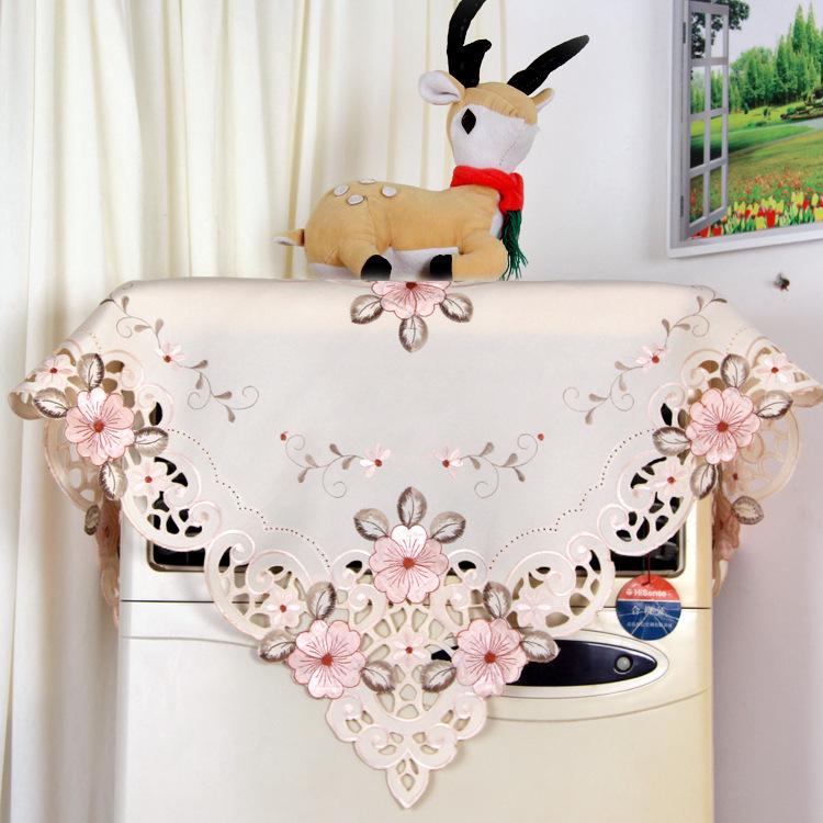 Скатерть из моющейся ткани в деревенском стиле с вышивкой и круглый чехол для кондиционера