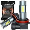 SEALIGHT H11 H8 H16 Светодиодные лампы для противотуманных фар или ДХО, Реальное 360° освещение, Лампы для противотуманных фар, 6000K, Повышенная яркость на 400%, H16 Передняя противотуманная фара, Неполярные,