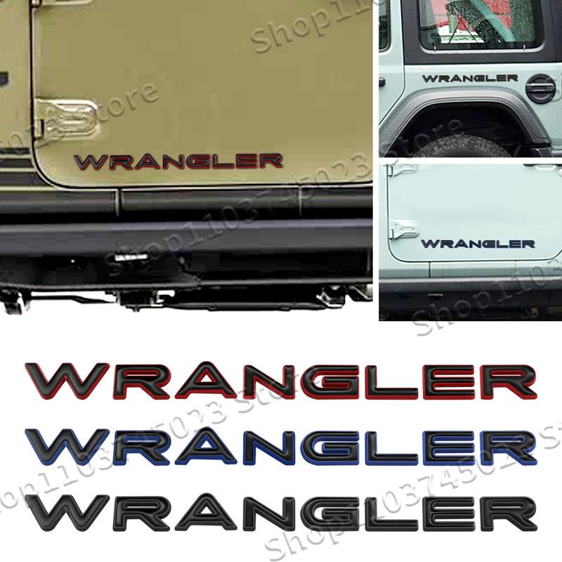 3D Metal Emblem Car Side Fender Rear Tail Trunk Sticker For Jeep Wrangler Logo JK JL TJ YJ Grand Cherokee Overland Compass AS1