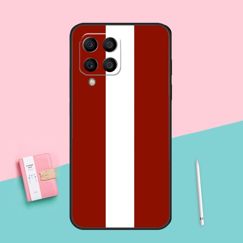 Флаг Латвии Для Samsung Galaxy M16 M31 M21 M33 M53 M13 M12 M32 M52 M11 M35 M55 M15 M14 M34 M54 M06 Чехол