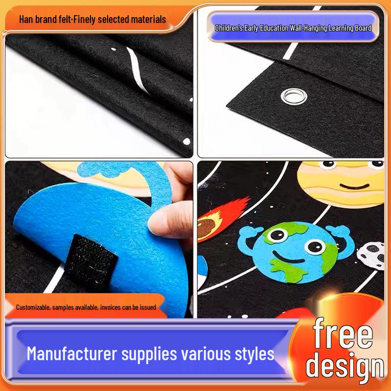 Interstellar Felt Learning Board: Children's Interactive Dress-Up Puzzle for Cognitive Development