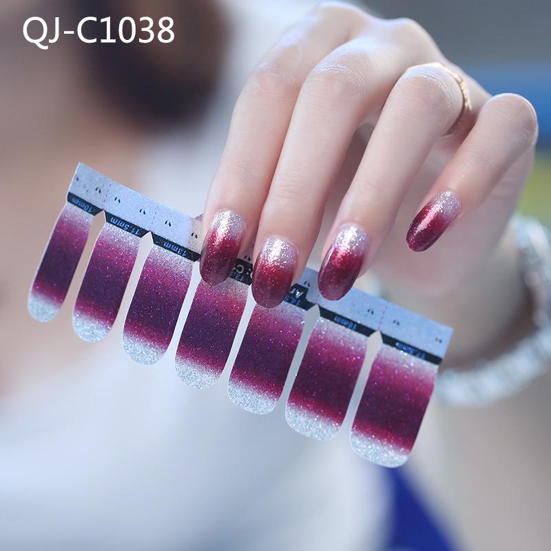 Блестящие наклейки для ногтей