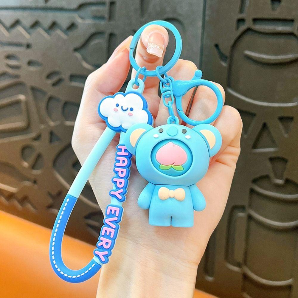 Брелок-подвеска в виде банана с меняющимся лицом в виде коалы, щенка, вращающейся груши, мультяшный рюкзак, декор