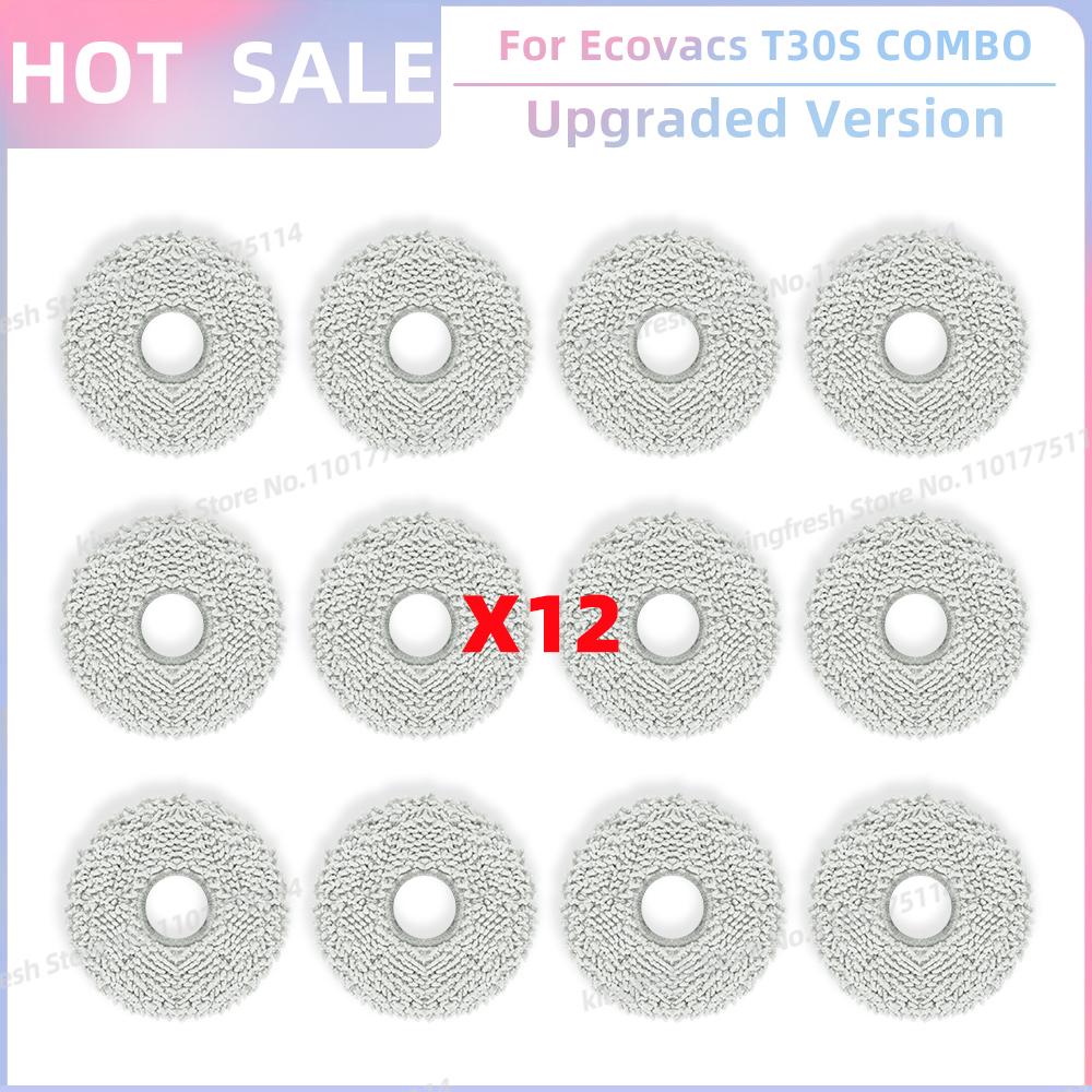 Fit For (Ecovacs T30S / T30S AI / T30S COMBO / T30S PRO / T30S PRO OMNI) Parts Main Roller Side Brush Filter Mop Cloth Dust Bag