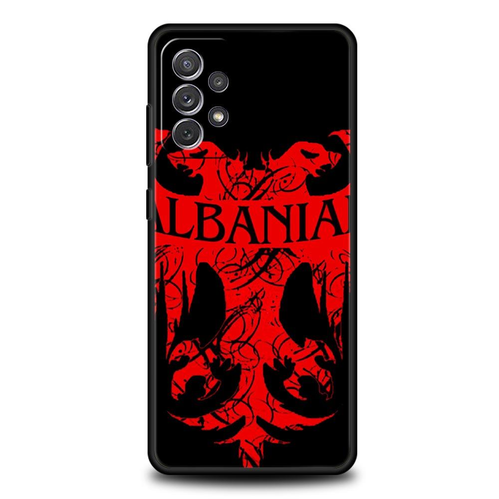 Албания Албанцы Флаг Чехол для телефона Для Samsung Galaxy A13 A51 A71 A41 A31 A21S A11 A03S A12 A32 A52 A22 A23 A33 A53 A73 5G Обложка