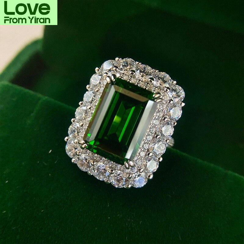 High End S Color Diamond Rings Nuptial Bridal Women Engagement Aaaaa +Zircon Finger Ring Jewelry Present Present Ladies RingLuxury