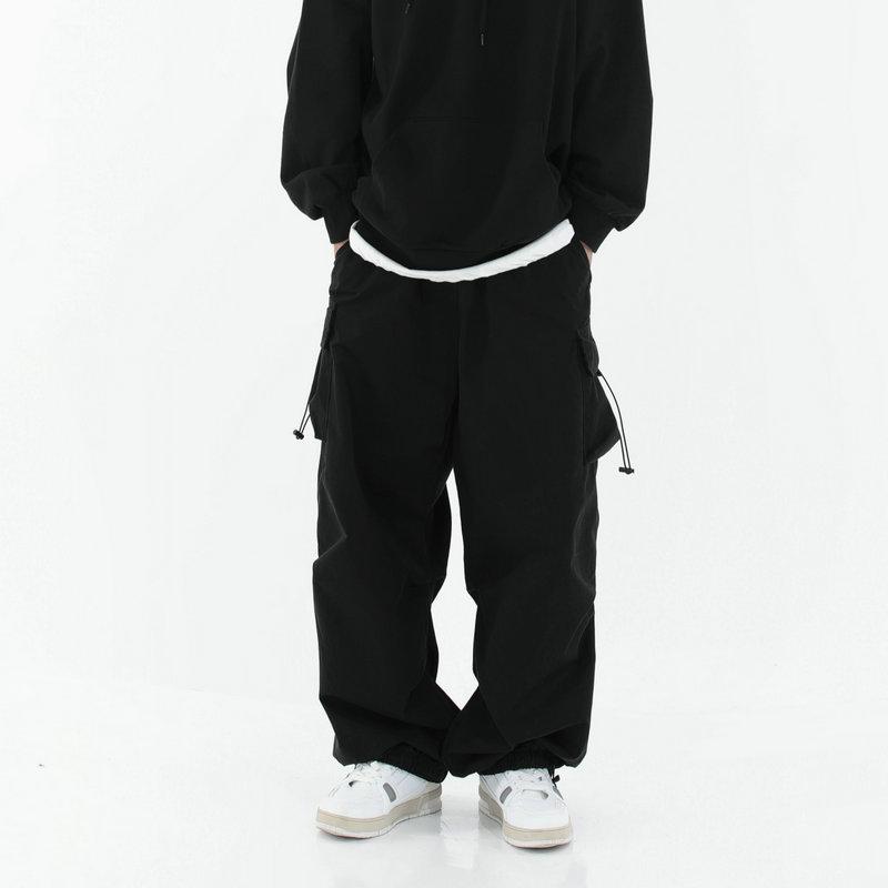 Уличная одежда, весенне-летние брюки-карго, мужские повседневные мужские брюки в стиле Харадзюку с эластичной резинкой на талии, широкие брюки для бега для мужчин