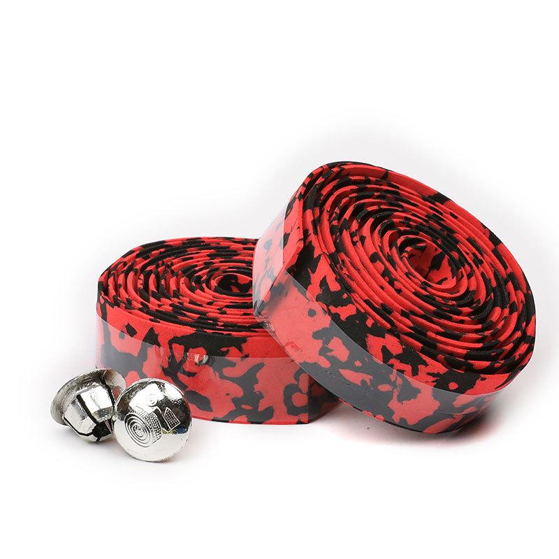 2pcs Bicycle Handlebar Tape Cork Handlebar Tape Steering Wheel Cover Biking Handle Non-slip Belt Rubber Tape Bike Bandage Cycle