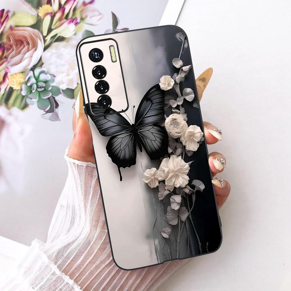 Чехол для телефона Tecno Camon 17 Pro Чехол Силиконовый Милый Кот Модный Забавный Расписной Funda Для Tecno Camon 17Pro CG8 CG8h Корпус