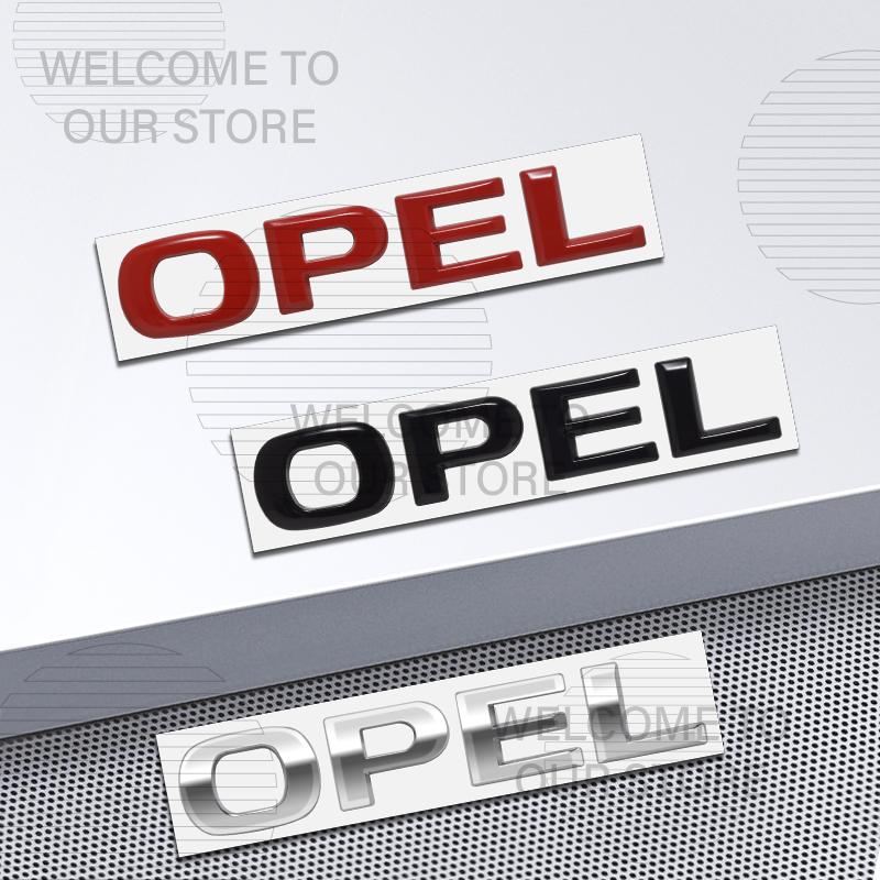 Car Decor Metal For Corsa Opel OPC Zafira Mokka Insignia Calibra Letter Emblem 3D Sticker Accessories Tail Rear Trunk Decals