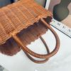 Wear Resistant PVC Woven Picnic Basket For Camping Outdoor Gatherings And Beach Parties With Large Capacity