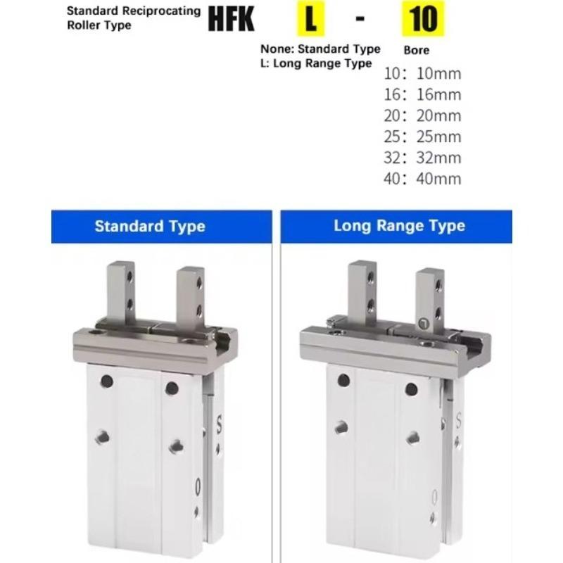 HFK series finger cylinder parallel gripper HFK10/HFTK16/HFSK20/HFK25N/HFK32B/HFK40F industrial automation pneumatic actuator