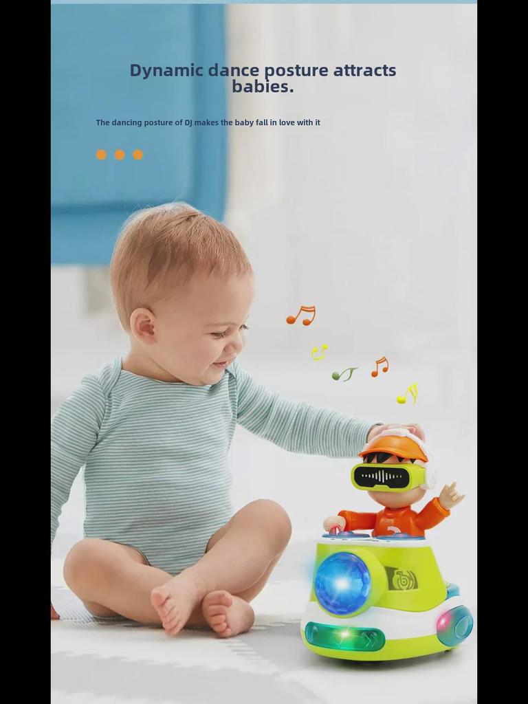 Электрическая музыкальная игрушка DJ Disc со светом и звуком для детей