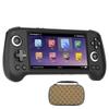 Anbernic RG556 Whatsko Handheld Game Console with Unisoc Android 13 Hole OCA Full Touch 5500mAh Black Standard Edition T820, System, Two-Player