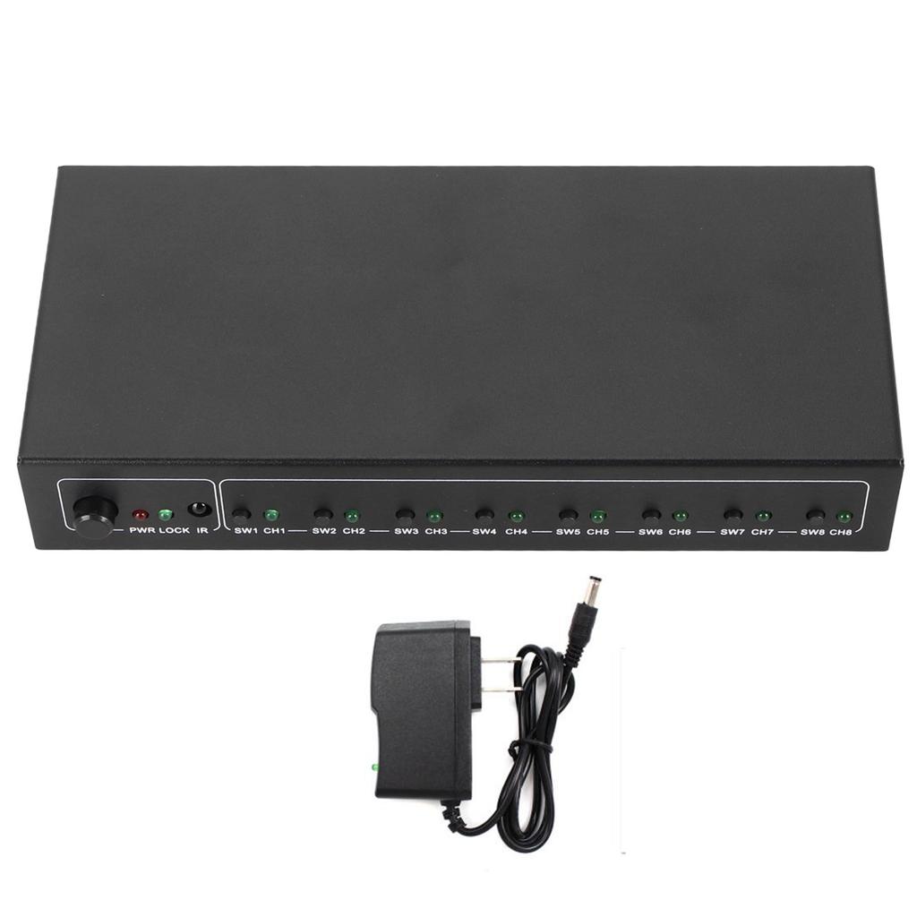SPDIF 1x8 Сплиттер 1 вход 8 выходов Поддержка LPCM2.0 DTS AC3 SPDIF Цифровой Аудио Сплиттер 100–240 В Вилка США