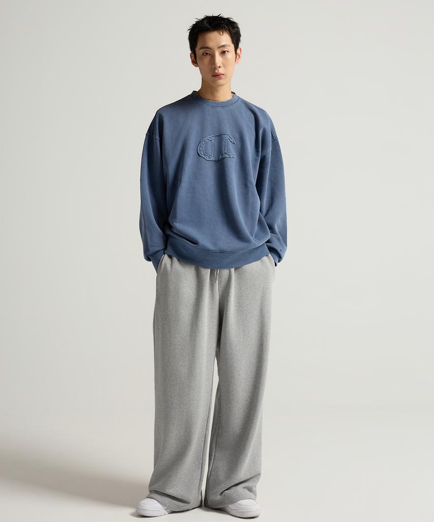 CHAMPION C-Logo Wide Fit Sweatpants Grey