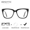 ZENOTTIC M Size Square Prescription Glasses Woman Men Optical Eyeglasses for Handmade Acetate Anti Blue Light Photochromic
