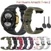 New Silicone WatchStrap For Huami Amazfit T-Rex 2 SmartWatch Band Bracelet Soprt Wristband For Amazfit T Rex 2 Strap Belt Correa