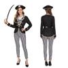 Halloween Adult Couple Pirate Captain Cosplay Costume Set Men Women Kids Family Party Performance