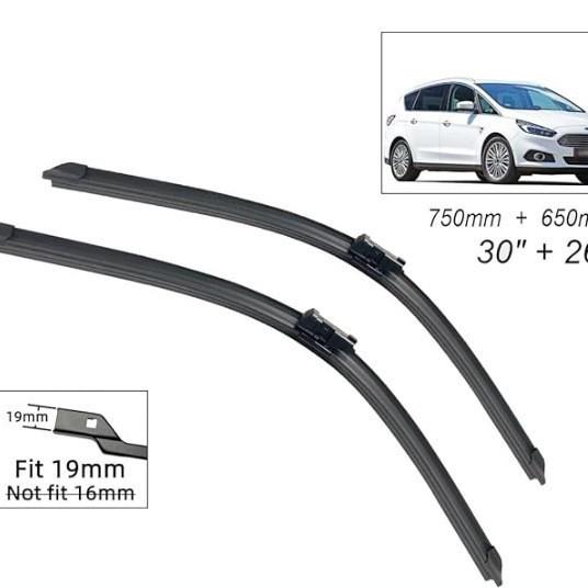 Подходит для Ford S-max передние и задние дворники 06-15 передние и задние дворники дворники 30 дюймов + 26 дюймов пара дворников