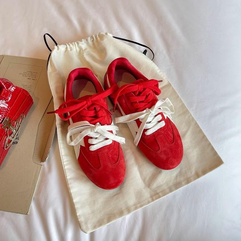 Кроссовки женские ретро-немецкие DONG JI весна 2025 года, новые кожаные кроссовки на платформе для спорта и отдыха, гоночные кроссовки Forrest Gump