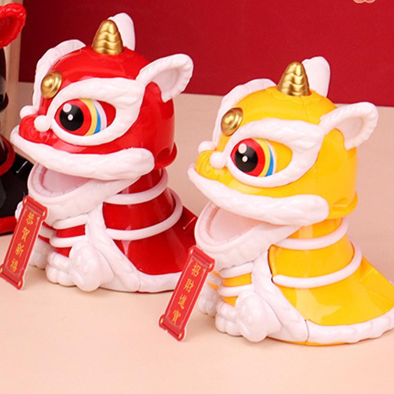 Новогоднее украшение в виде танцующего льва 2025 года, китайский праздник весны, настольные талисманы, украшения, декор салона автомобиля, новогодние подарки