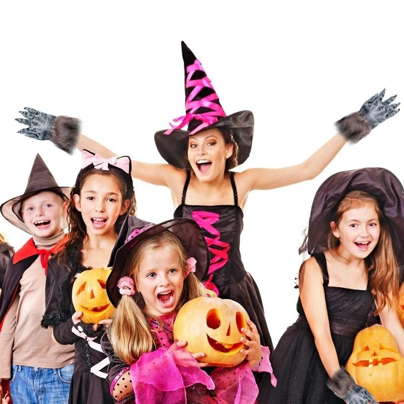 1 Pair Werewolf Horror Wolf Paws Claws Creepy Masquerade Horror Devil Cosplay Costumes Unique Gloves Decorations