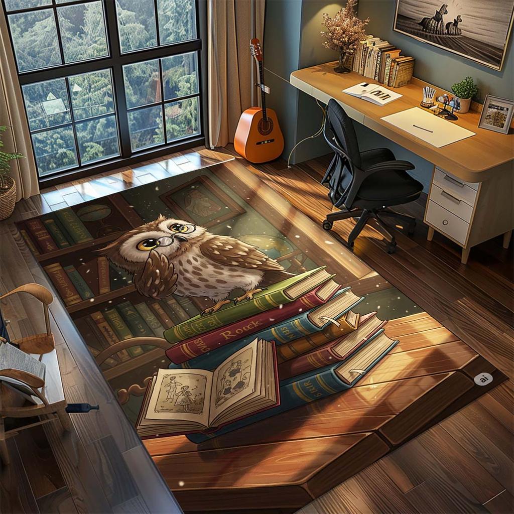 Harry Potter Magic Owl Anime Rug Carpet Large Area Rug Non Slip Washable Floor Mat Gamer Room Bedroom Home Decor -QJY