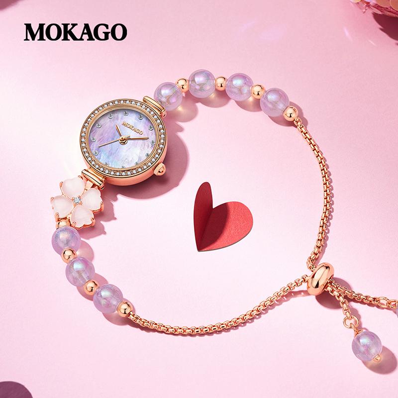MOKAGO 8139 Элегантные женские кварцевые наручные часы Бренд Модные женские часы-браслет