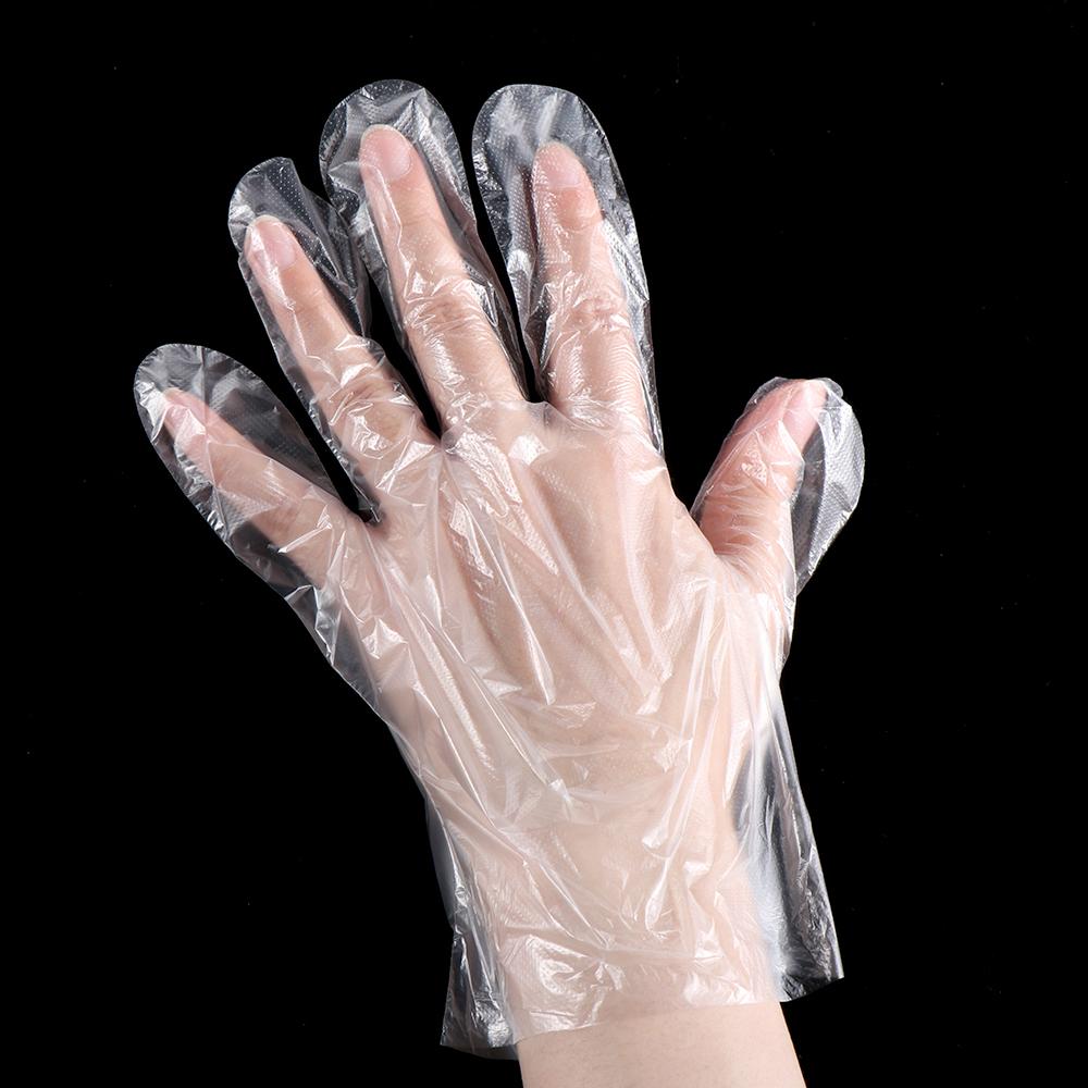 Vegetable Fruit Restaurant Hygiene Disposable Gloves Plastic Clear Avoid Direct Touch Catering
