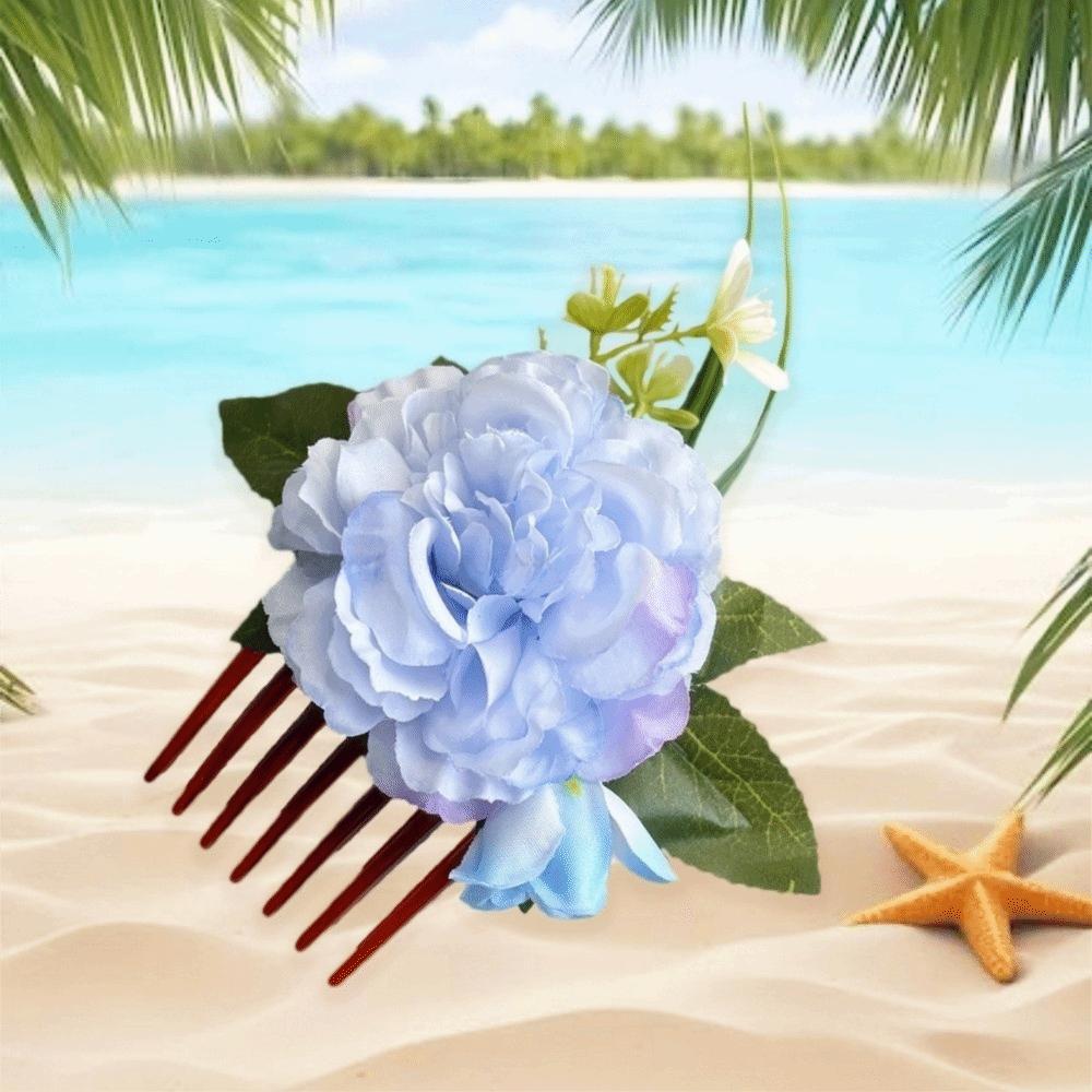Side Clip Flower Hairpin Hair Clip Wedding Bride Accessories  Water Splashing Festival