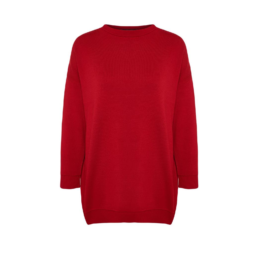 Красный вязаный свитер Tctaw24ak00048