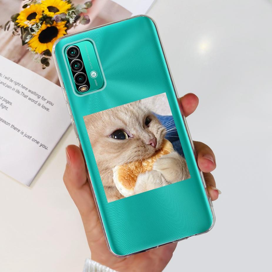 Чехол для Xiaomi Redmi 9T Милый Модный Расписной Чехол Прозрачный Силиконовый Чехол для Телефона Для Xiaomi Redmi 9T Redmi9T Задняя Крышка 6.53'' Сумки