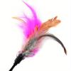 1PC Color Random Cat Toy Bell Feather Funny Cat Rod Toy