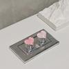 2pcs Heart Shaped Bathroom Water Tank Buttons Nail Protector Toilet Pusher  Water Tank