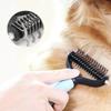 Pet Knot Combs Hair Brush Trimming Dematting Hair Remover Grooming Massage Tool for Cat Dog Hair Shedding Doubleside Beauty Tool