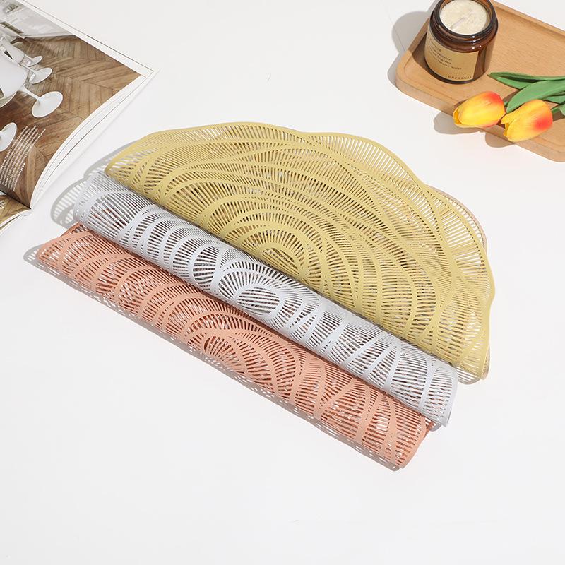 Обеденный коврик в виде розы, американский светлый роскошный коврик для чашки из горячего золота, мягкий декоративный коврик из ПВХ, коврик для обеденной тарелки