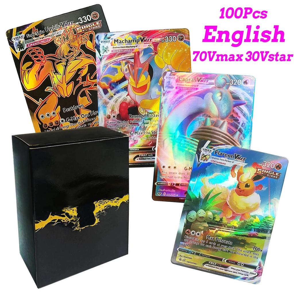 Pokemon Cards Vmax Vstar EX GX Energy Toys  Playsets Card No Repetition Exceed Evolution Charizard Full Flash Card Multiple People Battle
