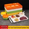 Melamine Divided Dining Tray Set