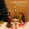 Christmas LED Candle Lamp Battery Powered Flameless Fake Taper Candle Decoration Flickering Long Electric Simulation Candle Light