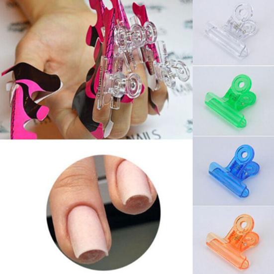 5Pcs/Set Nail Extension Plastic Holder C Curve Forming Clips Clamps Fixing Tools