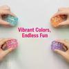 Maltose Pressure Relief Squeeze Toy 1Pcs Shining Cube Colored Soft Ball Suitable For All Age Group Daily Relax